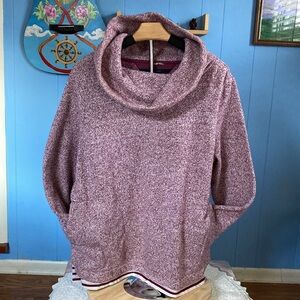 Tommy Hilfiger Athluxe Cowl Neck Pockets LS XL BU